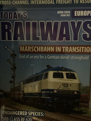 TODAY'S RAILWAYS EUROPE G #apr26