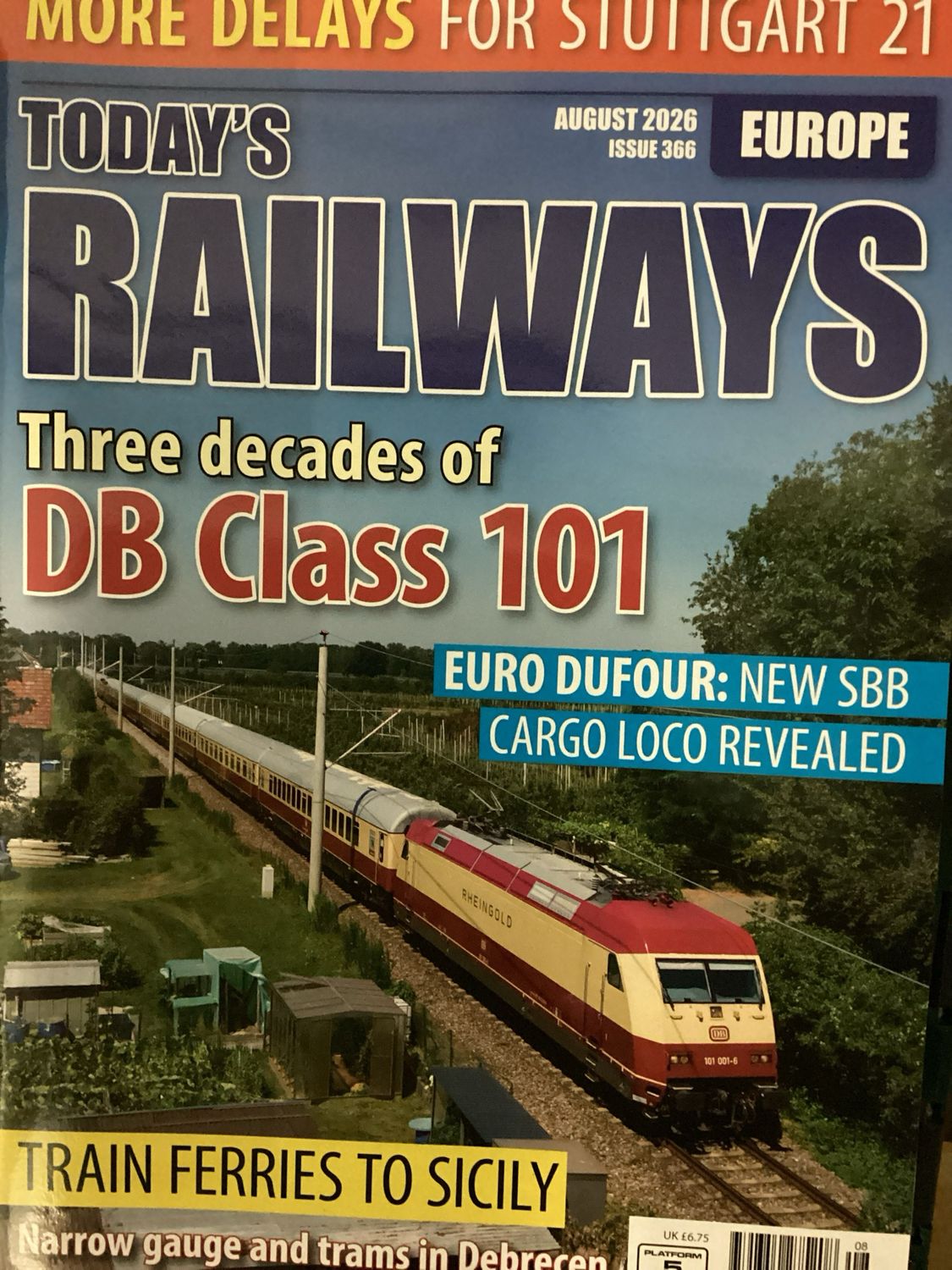 TODAY'S RAILWAYS EUROPE G #aug26