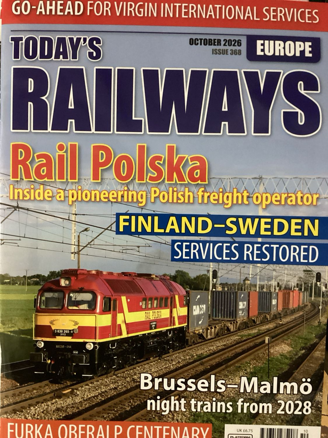 TODAY'S RAILWAYS EUROPE G #OCT26