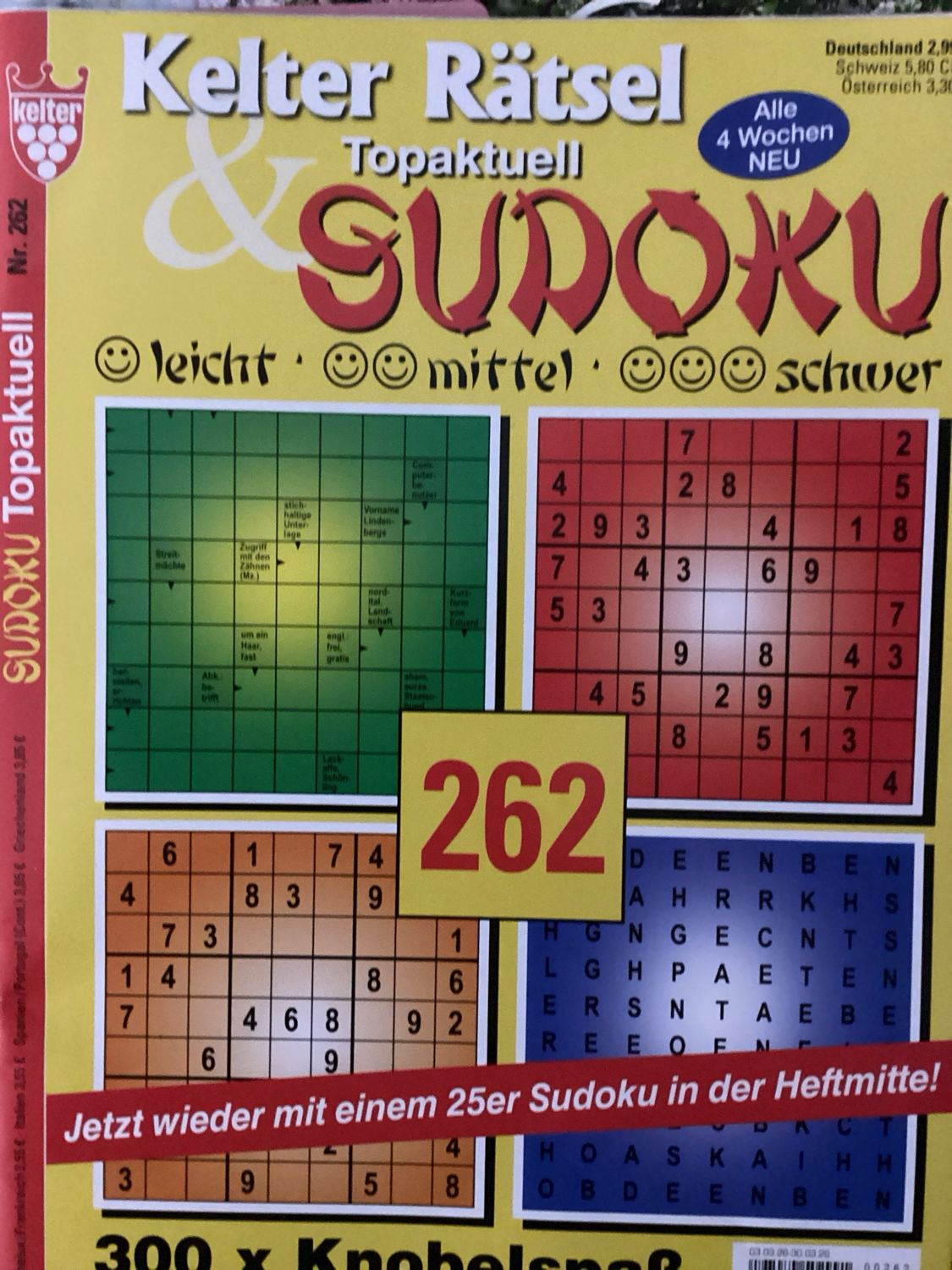 SUDOKU TOPAKTUELL #26001