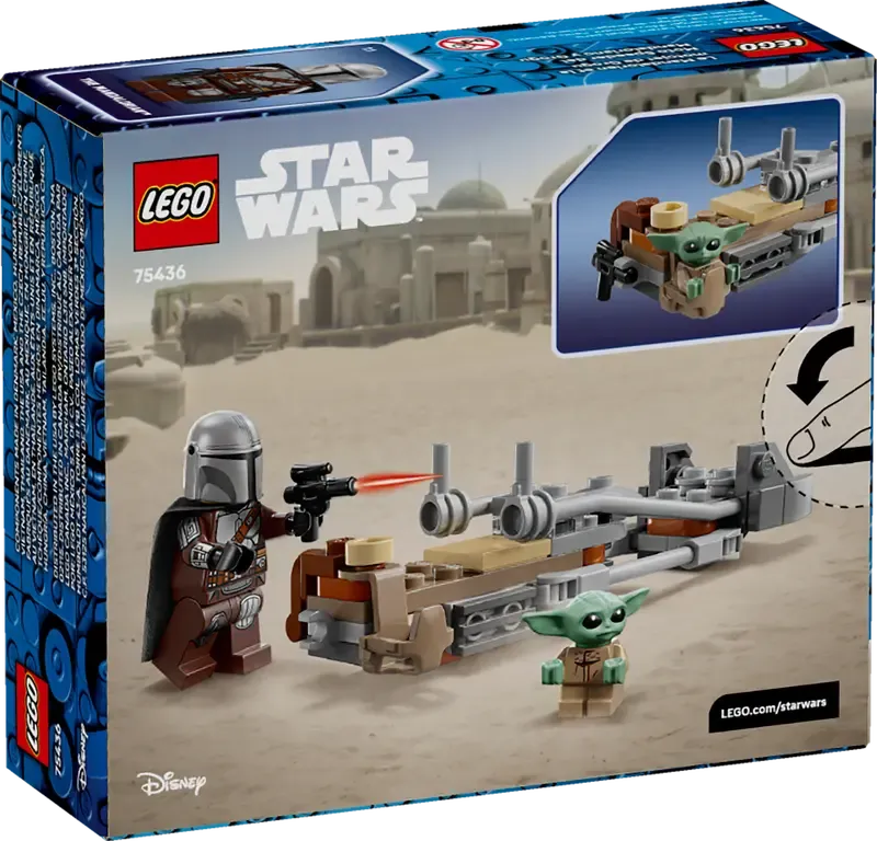 LEGO 75436 - Star Wars™ - De Mandalorian en Grogu's speederbike