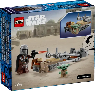 LEGO 75436 - Star Wars™ - De Mandalorian en Grogu's speederbike