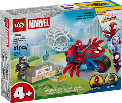 LEGO 11206 - MARVEL - Spidey op zijn motor vs. Rhino