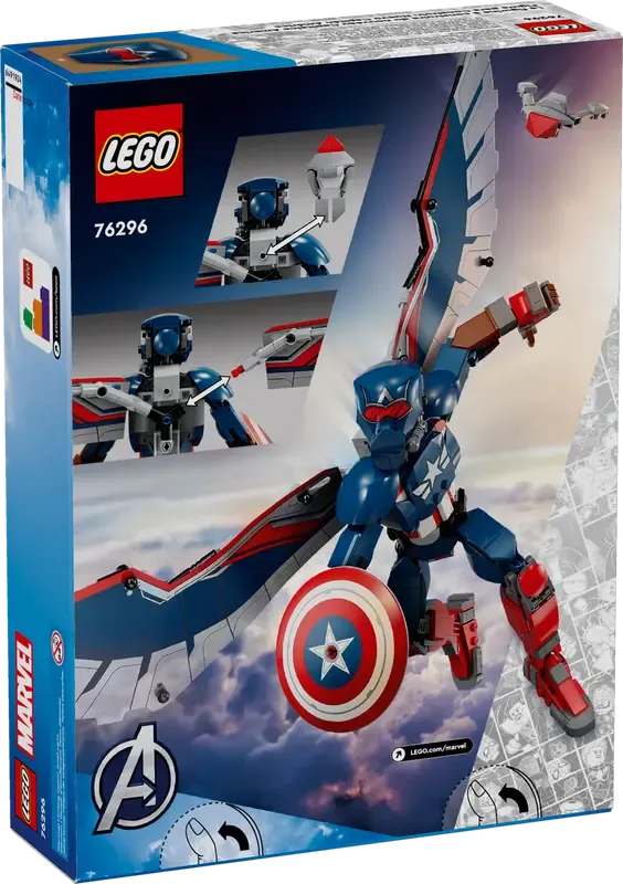 LEGO 76296 - Marvel - Nieuwe Captain America bouwfiguur