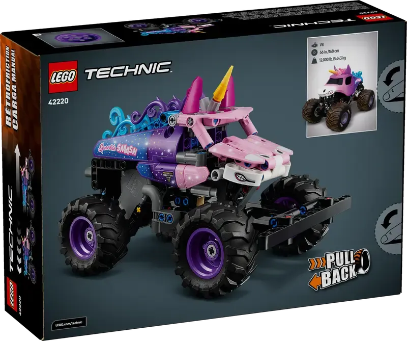 LEGO 42220 - Technic - Monster Jam™ Sparkle Smash™ pull-back