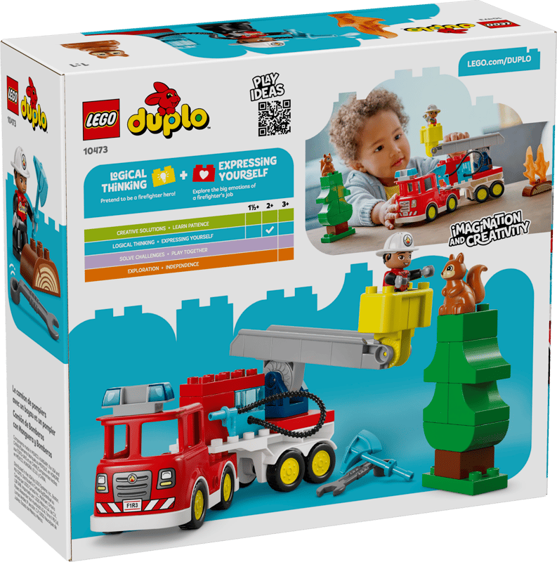 LEGO 10473 - Duplo - Brandweertruck met slang en brandweerman
