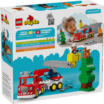 LEGO 10473 - Duplo - Brandweertruck met slang en brandweerman