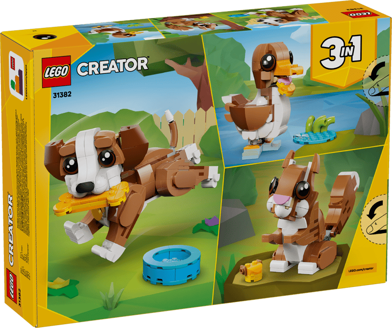 LEGO 31382 - Creator 3-in-1 - Schattige dieren: speelse puppy