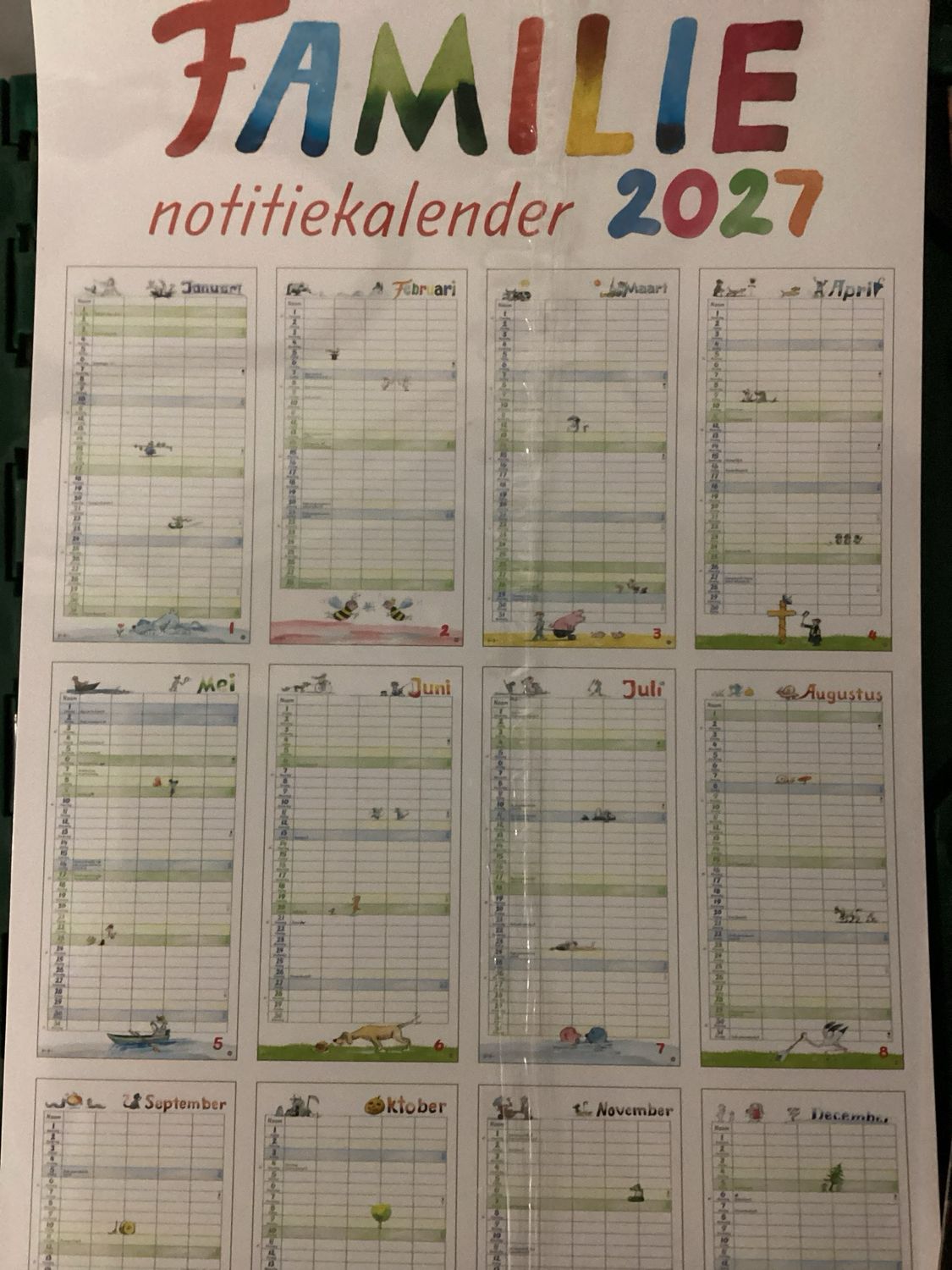 FAMILIENOTITIEKALENDER CO #2027