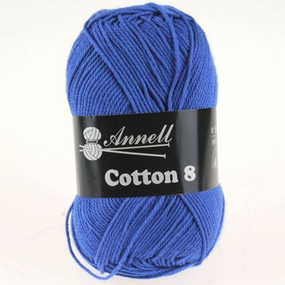 Cotton 8 - 38 - blauw - 100% katoen - 50g/bol