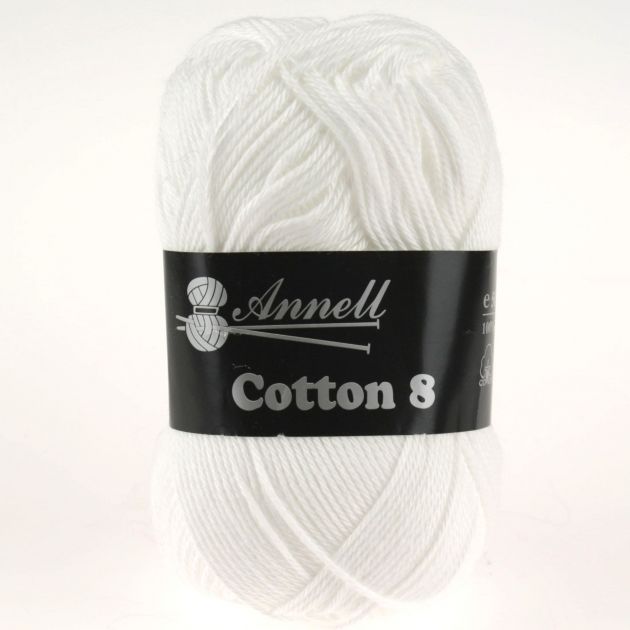 Cotton 8 - 43 - wit - 100% katoen - 50g/bol