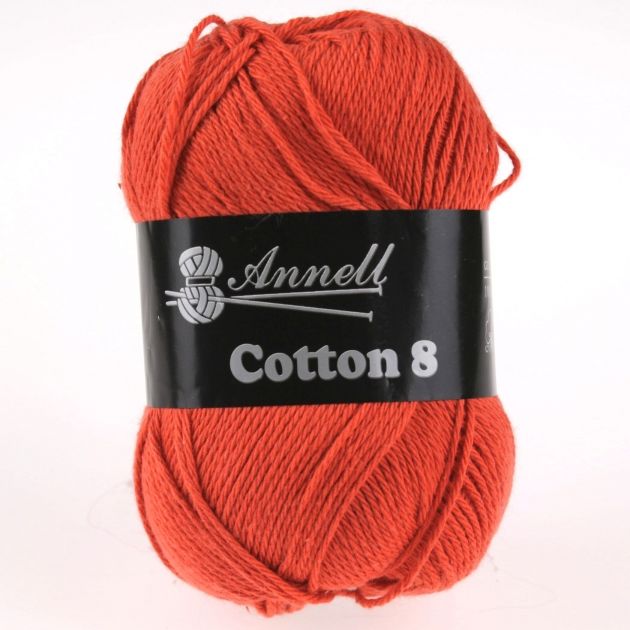 Cotton 8 - 03 - oranje - 100% katoen - 50g/bol