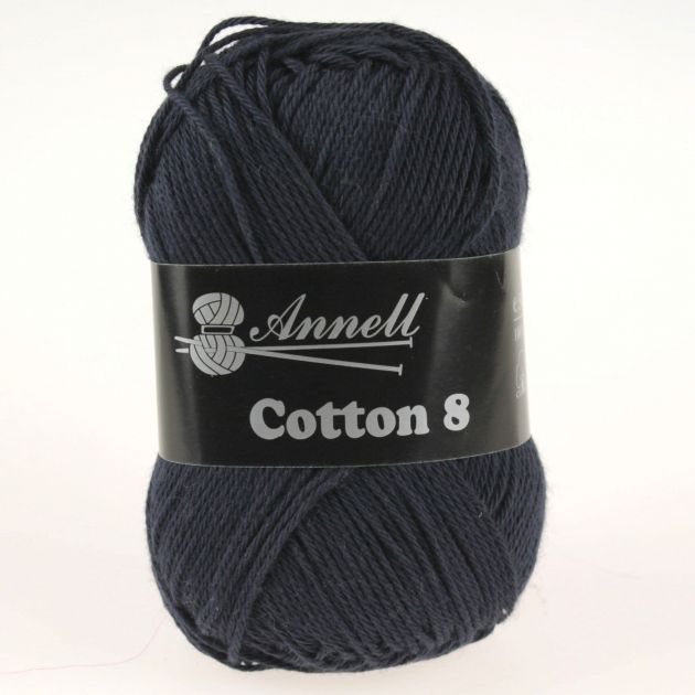 Cotton 8 - 26 - donkerblauw - 100% katoen - 50g/bol