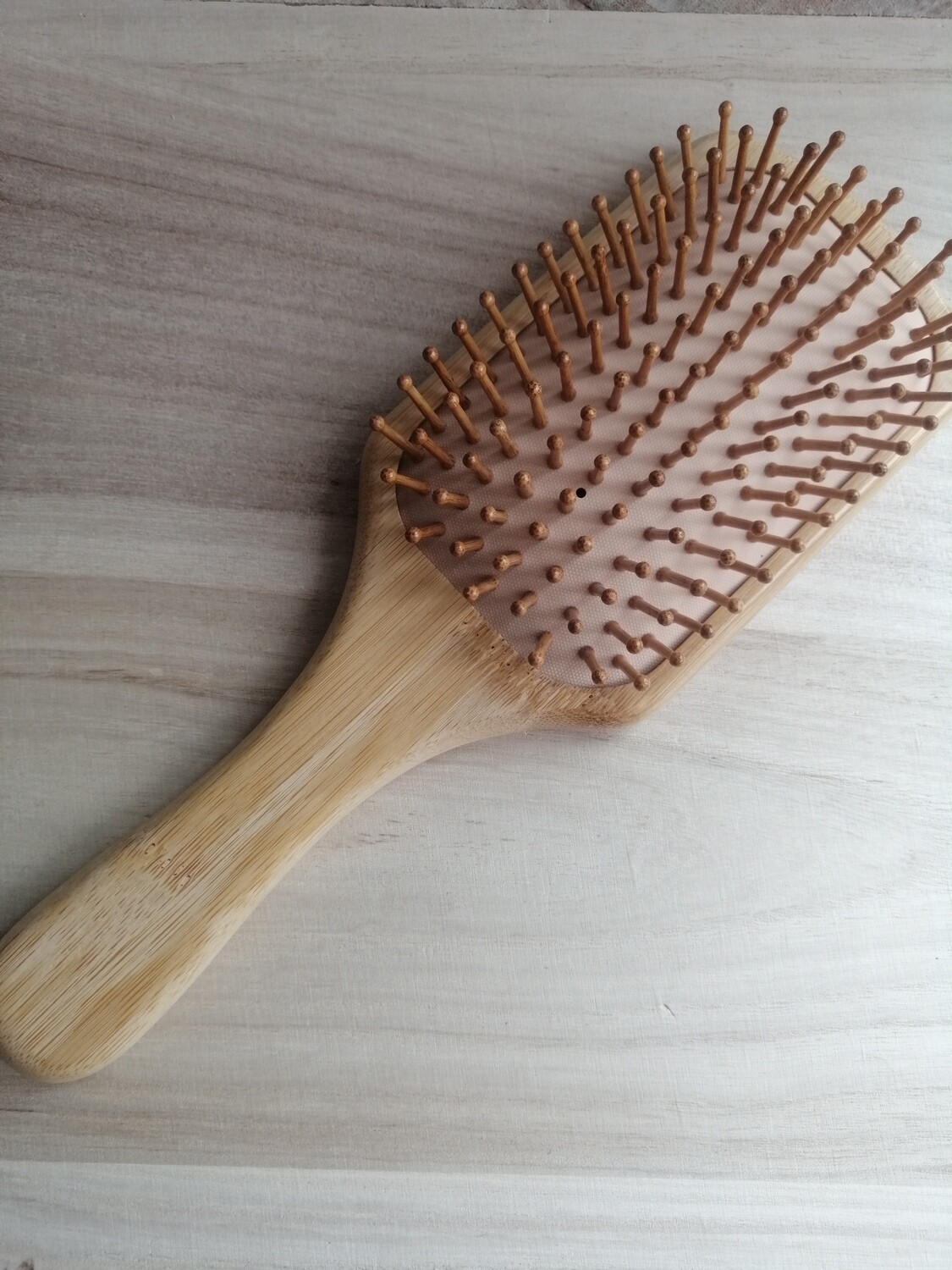 Bamboe haarborstel rechthoekig