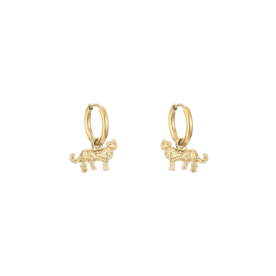 Leopard oorbellen