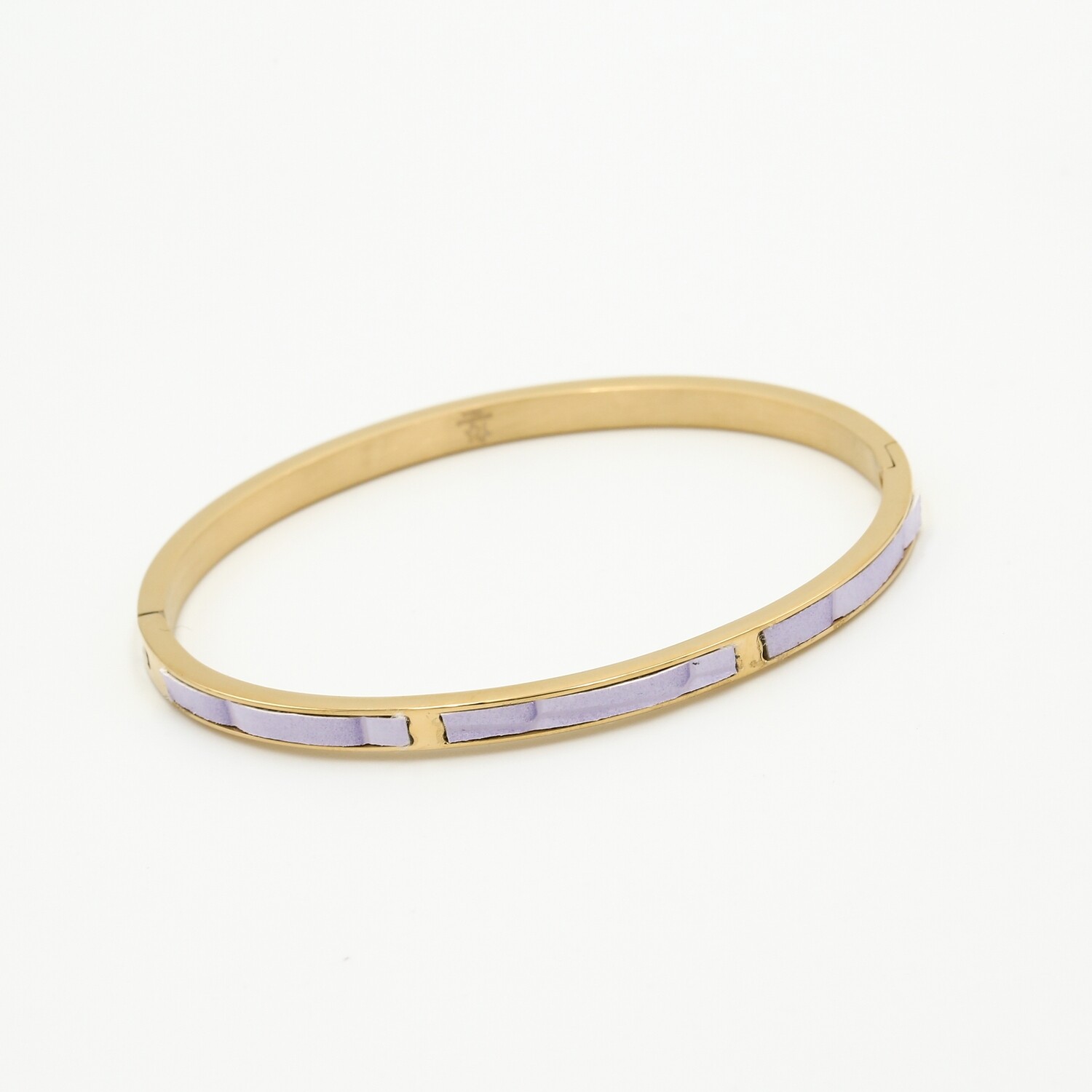 Lila & Gold print armband