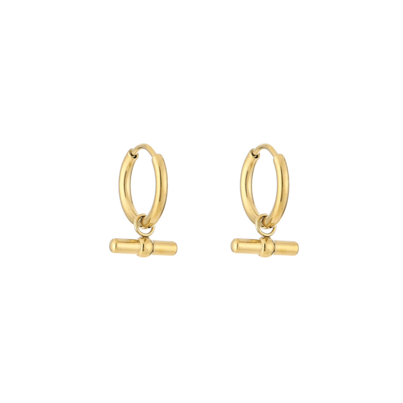 The Vertical short oorbellen