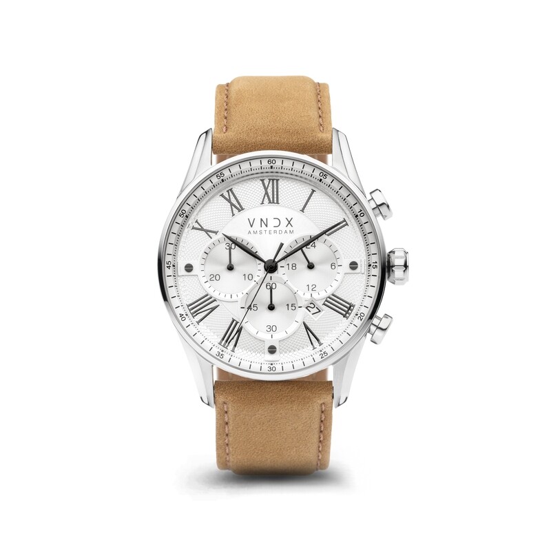The Chief wit met beige leren band