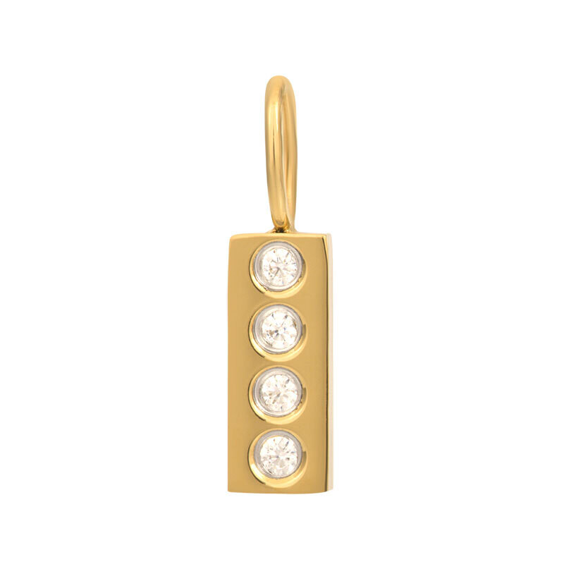 Charm Design Rectangle Gold