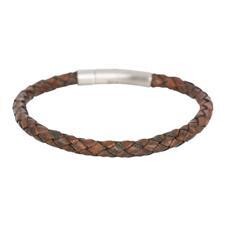 Lederen Brace armband bruin heren