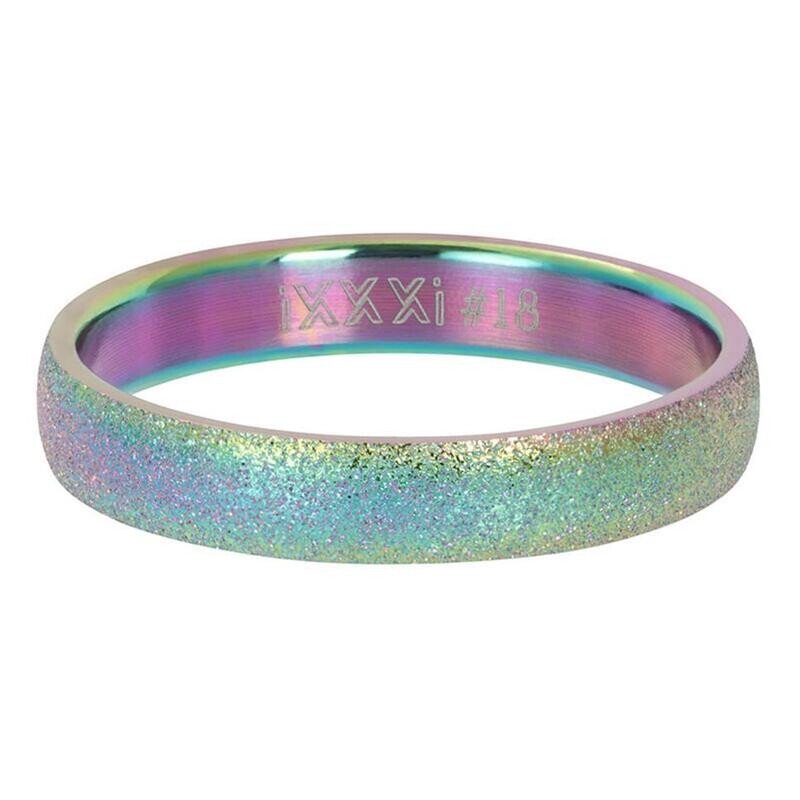 Sandblasted rainbow 4mm