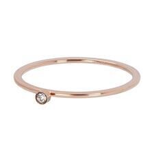 Zirconia 1 stone crystal rosé 1mm