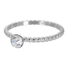 Ball With Crystal Stone zilver