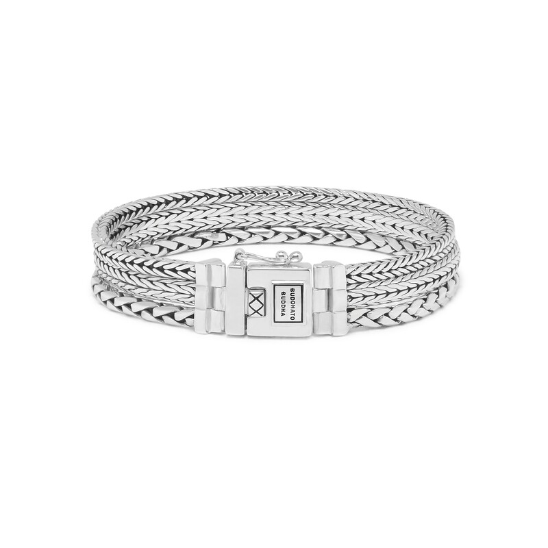 Armband Triple Mini Zilver Buddha to Buddha