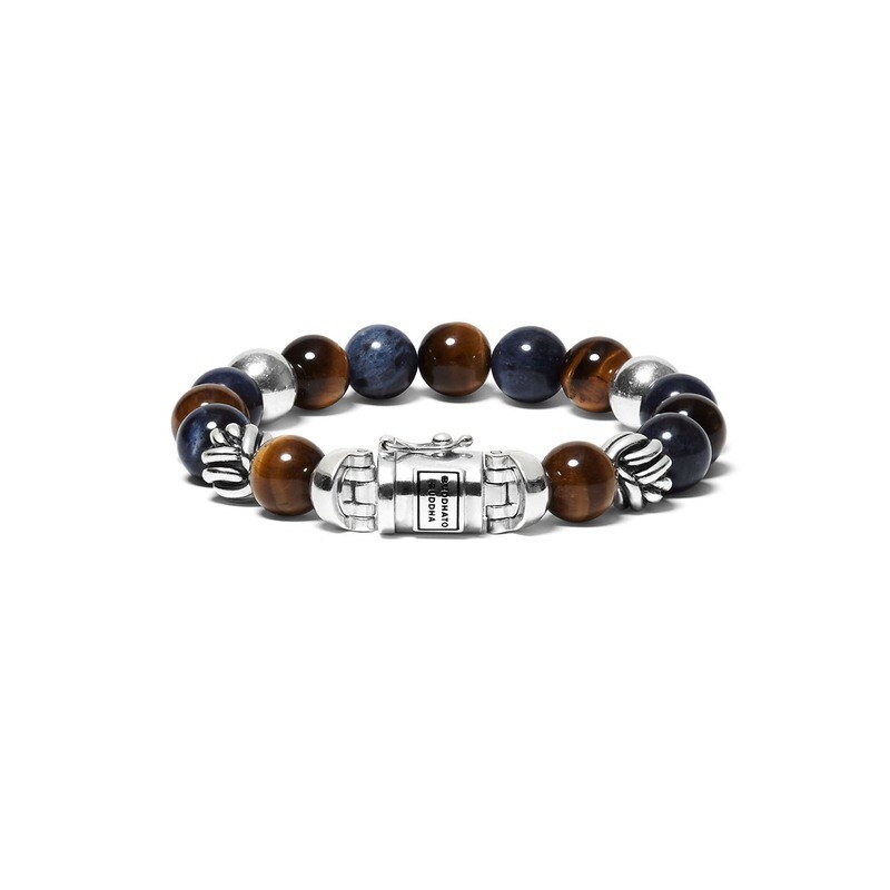 Armband Spirit Bead Mix Sodalite Tigereye Buddha to Buddha