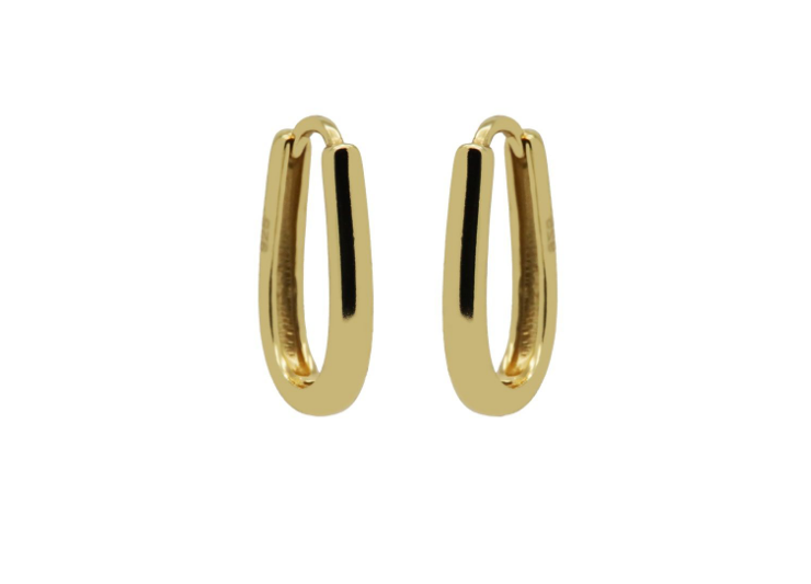 Hinged Hoops Amaze Goldplated