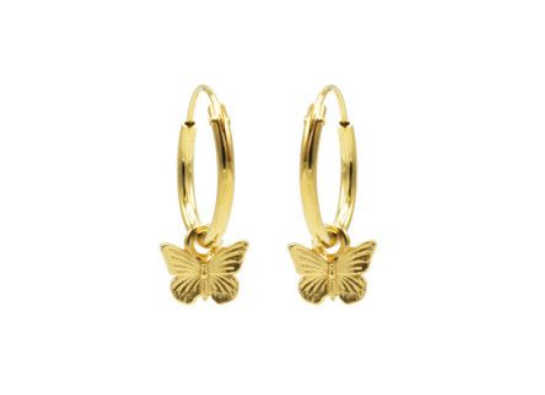 Hoops Symbols Butterfly Goldplated Karma