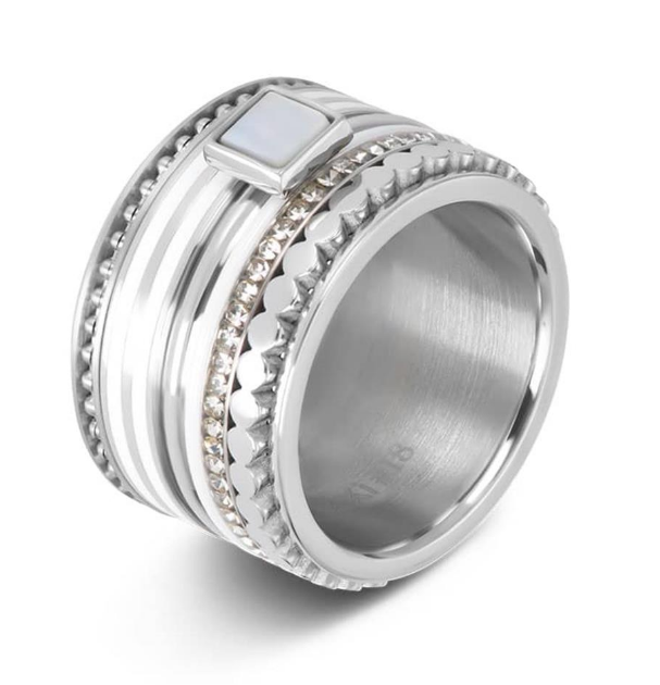 Flat circels zilver