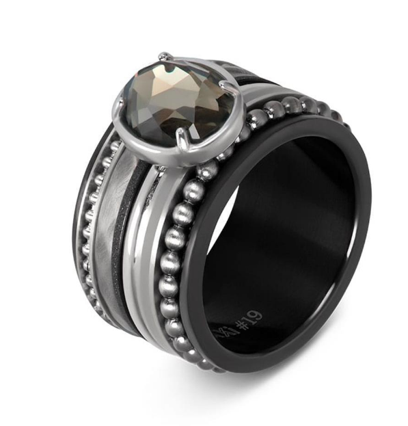 Glam Oval zilver