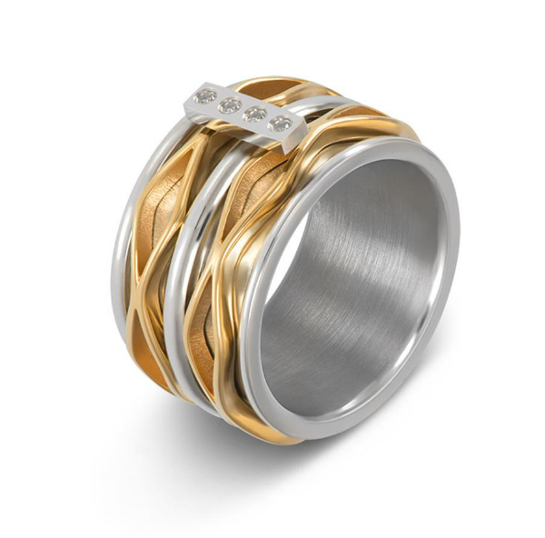 Modern 4mm goud