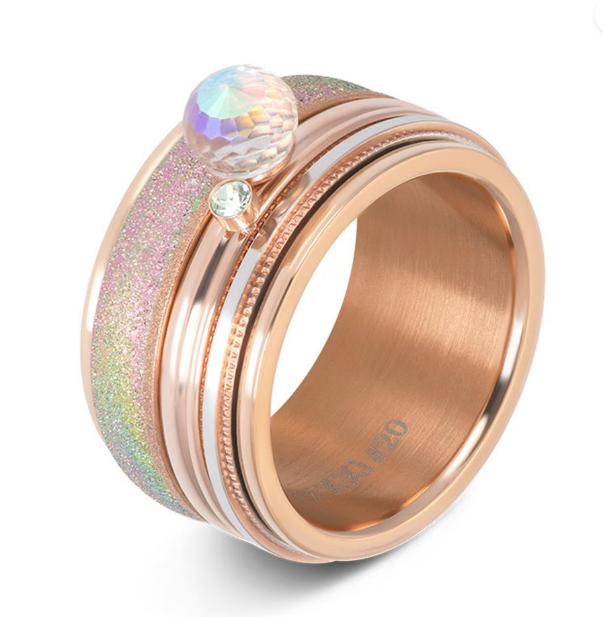 Sandblasted rainbow 4mm