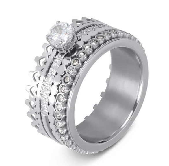 Small Circle Stone zilver