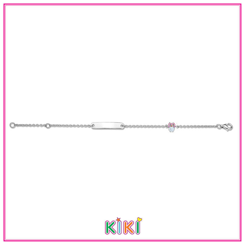 Kiki armbandje met plaatje + uiltje