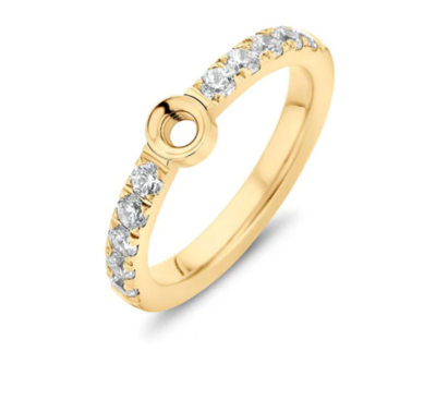 Melano Twisted Crystal Ring