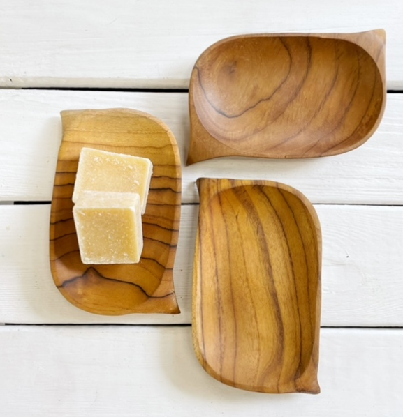 Schaaltje hout blad