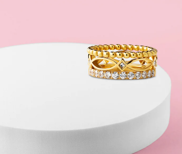 Melano Friends Frosty Glam Ringen Set
