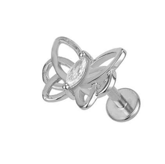 Labret vlinder motief helix/tragus