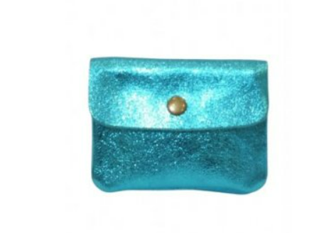 Portemonnee Blauw Metallic