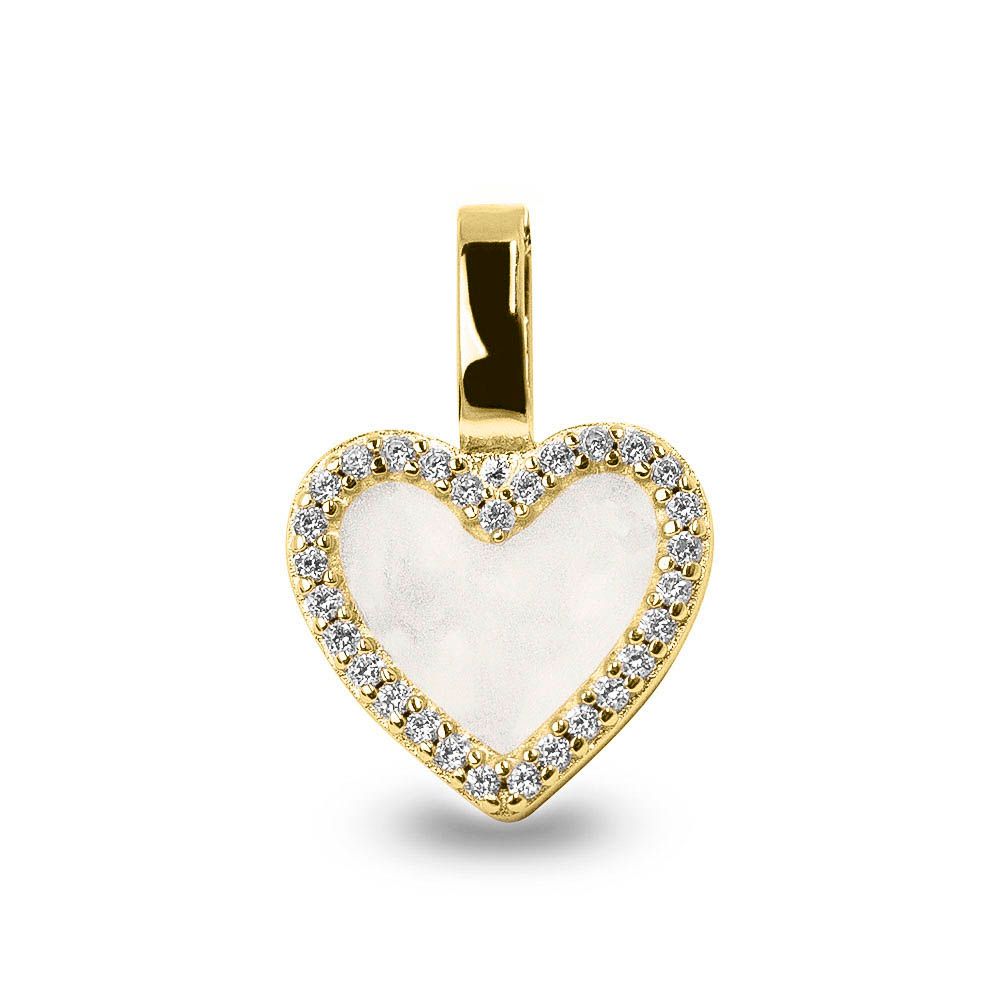 Hanger Hart met steentjes