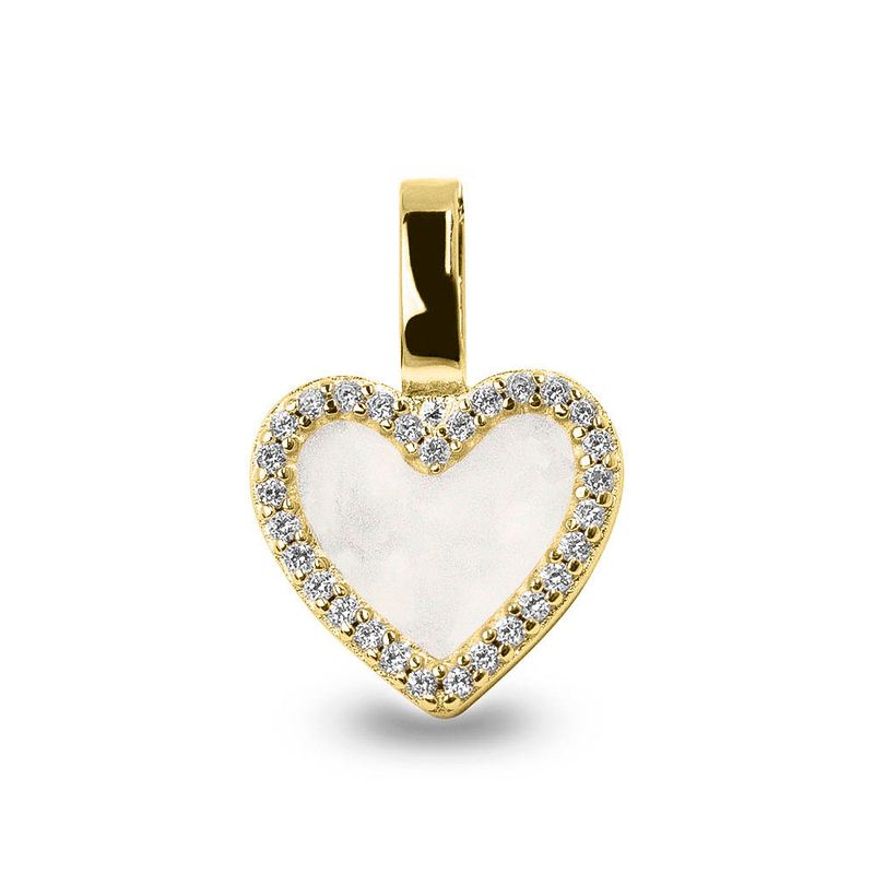 Hanger Hart met steentjes