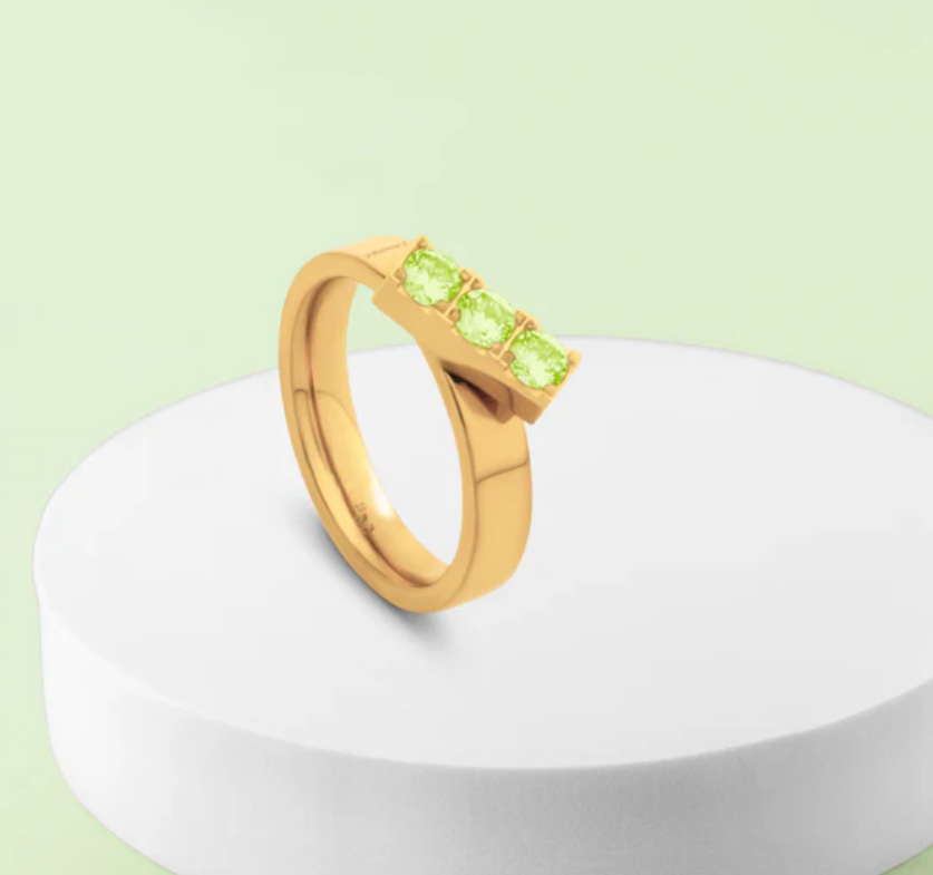 Melano Twisted Triple CZ Ring Set