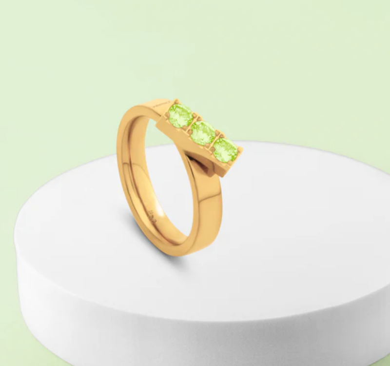 Melano Twisted Triple CZ Ring Set