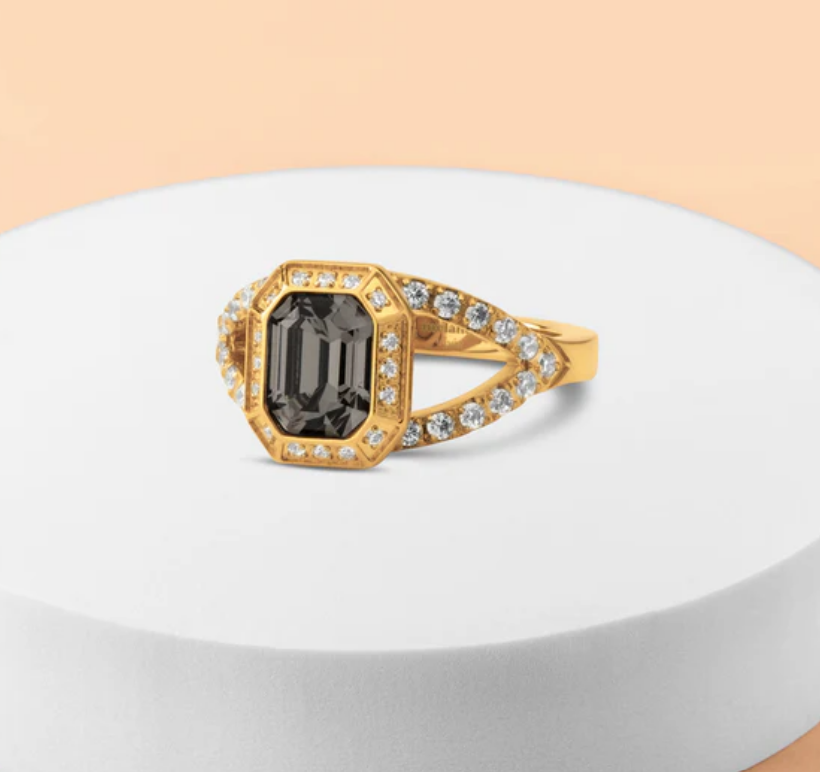 Melano Vivid Behind Grey Eyes Ring Set
