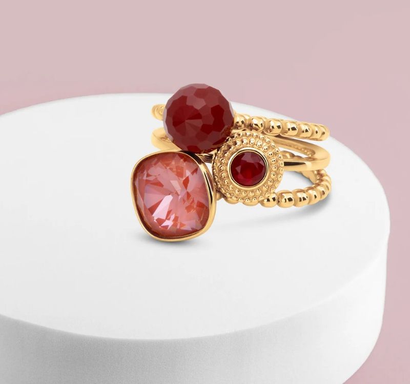 Melano Twisted Spice Gleam Ringen Set