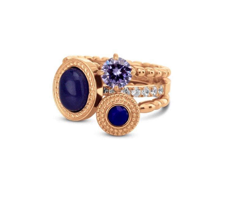 Melano Twisted &amp; Vivid Moon Haze Ringen Set