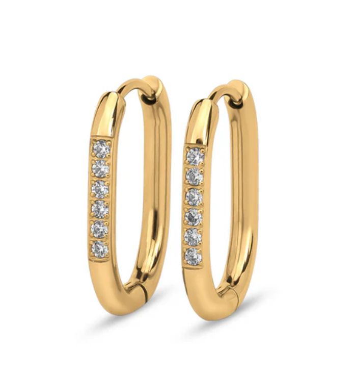 Melano Friends Lila CZ Oorbellen